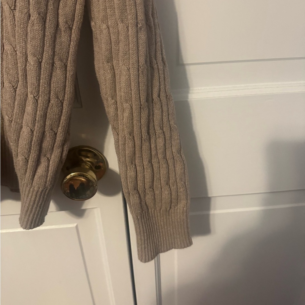St. John's Bay Tan V-Neck Sweater. Classic yet stylish. Cozy. Like New. XL - Picture 5 of 8